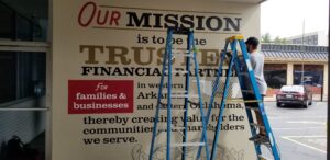 Exterior graphics installation