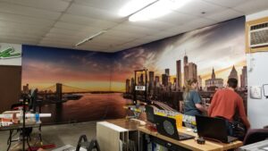 Wall covering installation