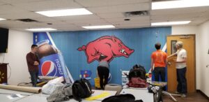 Wall covering installation