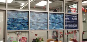 Interior graphics installation