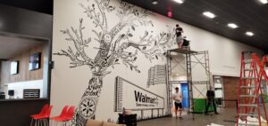 Wall covering installation