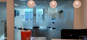 Interior graphics installation