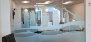 Interior graphics installation