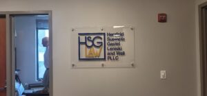 Acrylic signs and displays