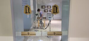 Interior graphics installation
